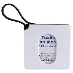 ESTUCHE CON PADS DE ALCOHOL NEGRO